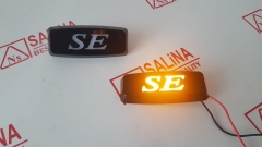 Заглушки SE черные с подсветкой Sal-Man, желтый свет